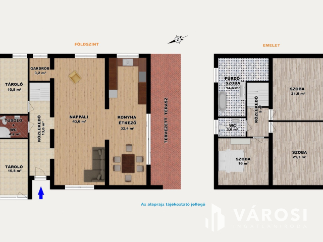 Tágas terekkel rendelkező Baktói családi ház