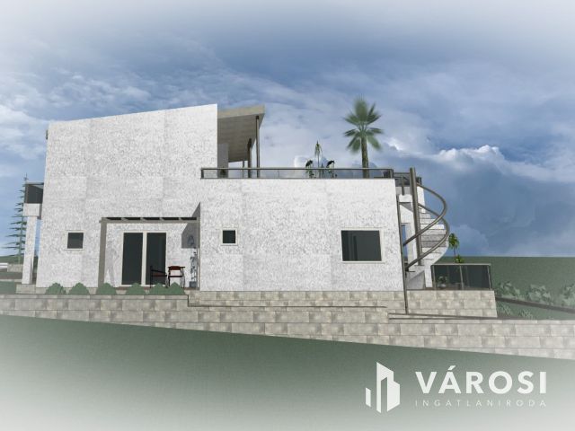 Új építésű ikerház balatoni panorámával