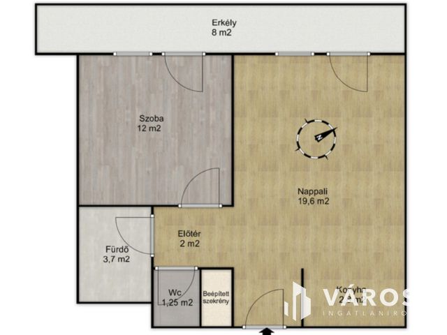 Mennyezetfűtéses 2 szobás lakás Angyalföldön!