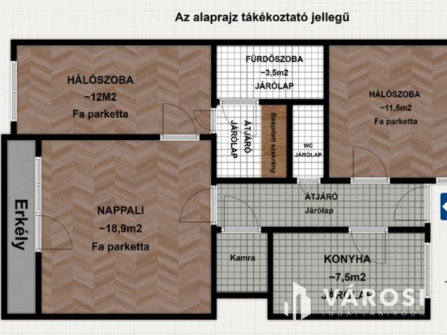 Nappali+2 szobás lakás a Stefánia mellett